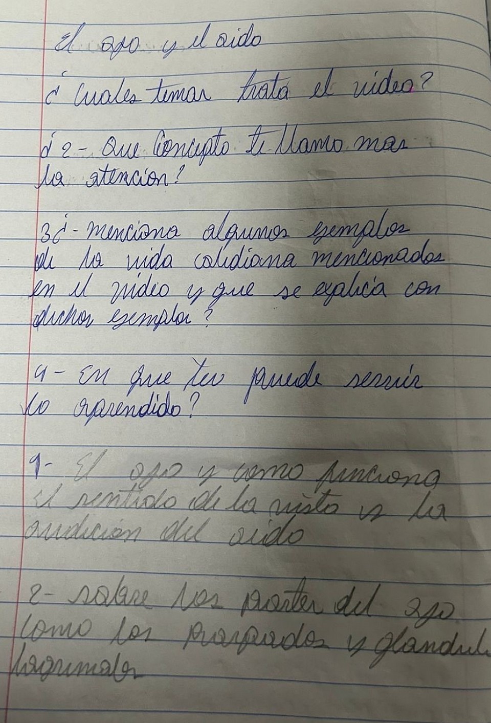 Ojo y no l oido